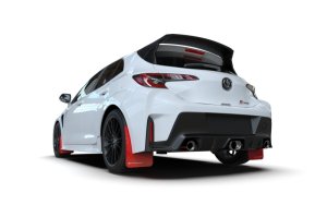 Toyota Corolla Mud Flap - Front + Rear - Rally Armor - UR with Black Logo - Red - `23-`25